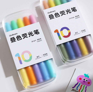 Blendable Dual Tip Highlighters 20 Colors 10 Pack