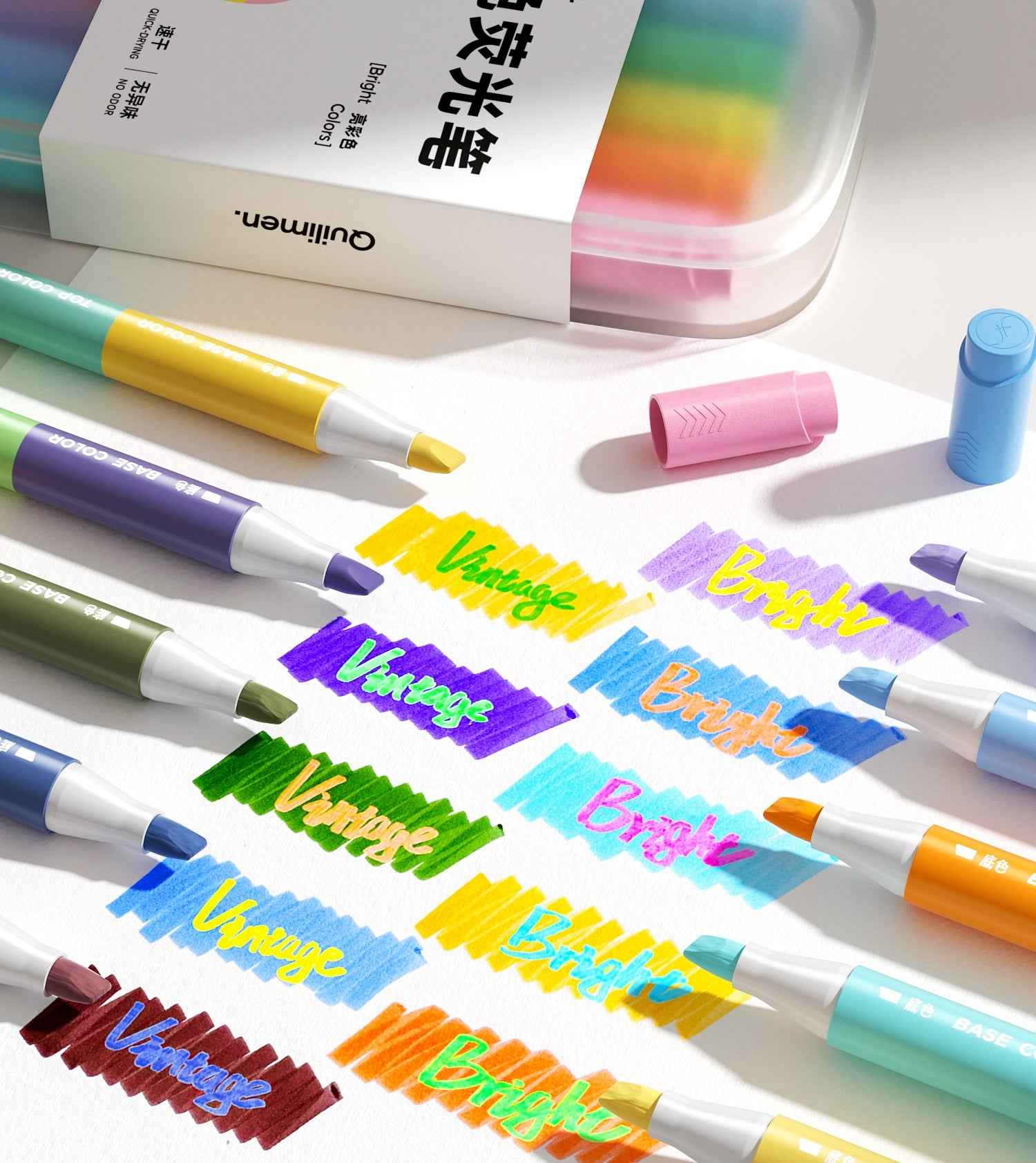 Blendable Dual Tip Highlighters 20 Colors 10 Pack