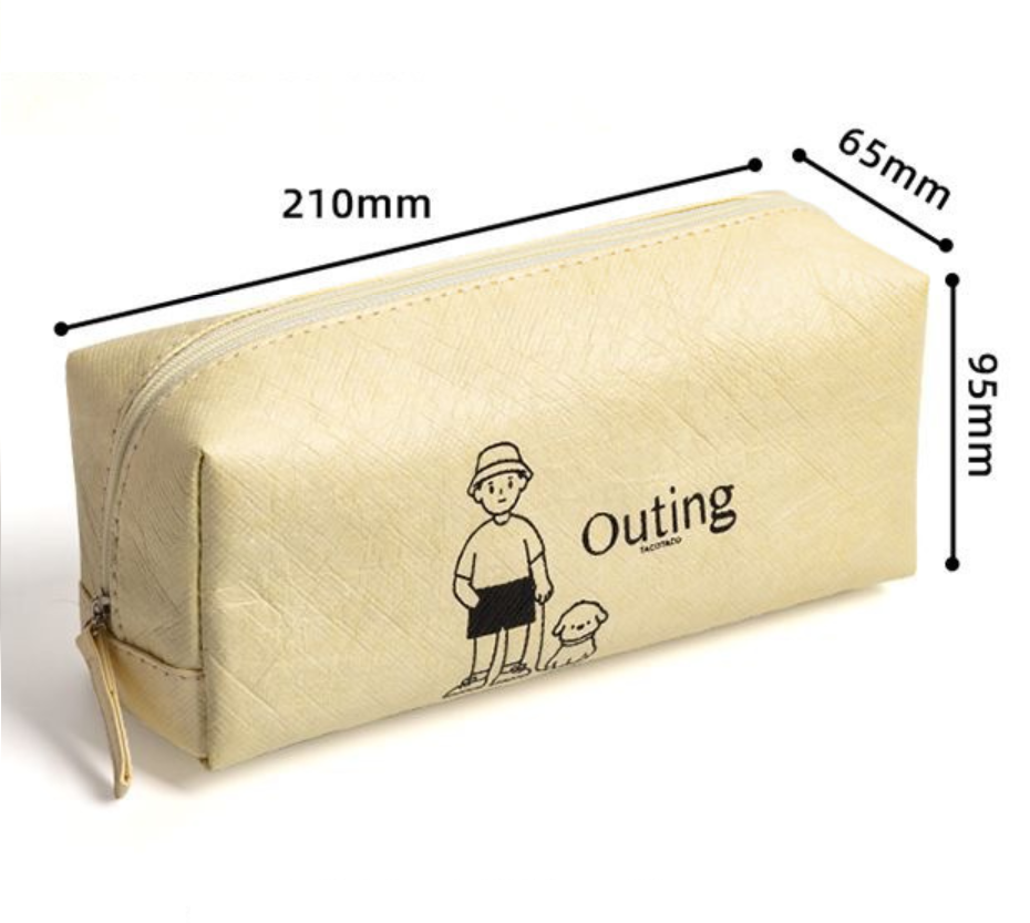 Dupont Paper Pencil Case Student Stationery Organizer Pouch