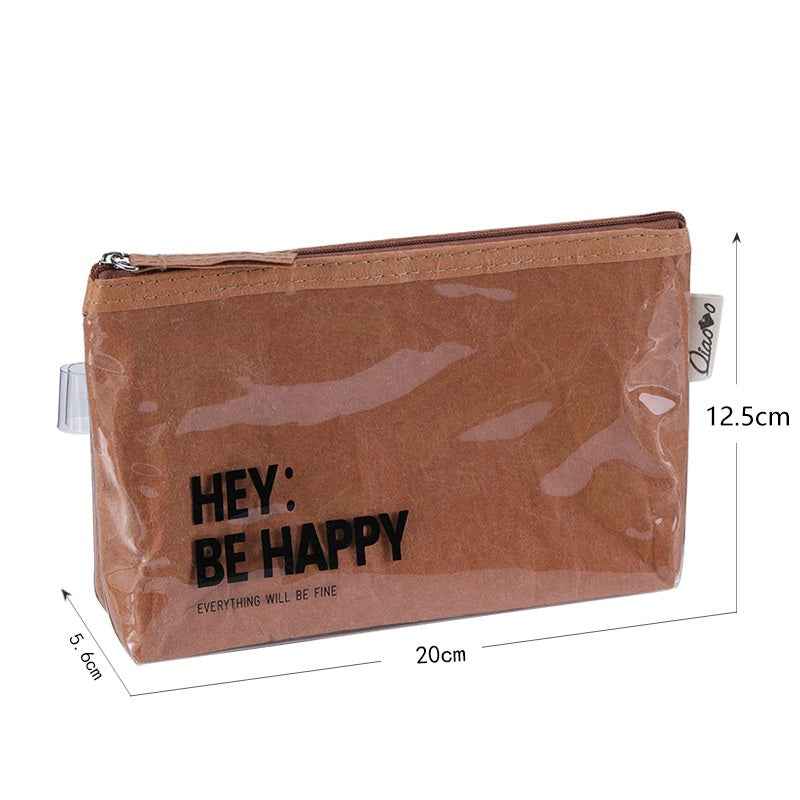 Dupont Paper & TPU Pencil Case Set - Large & Small Pen Pouches 2 Pack
