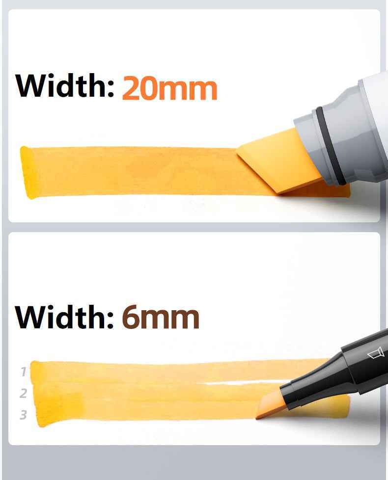 FINECOLOUR EF105 Wide-Tip Alcohol Sketch Marker Set 72 Color