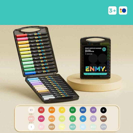 ENMY 80/60/48/36/24 Colors Liquid Acrylic Paint Markers 24 Color