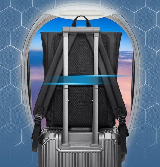 EURCOOL EC-6618 Black School Laptop Backpack 16 Inch