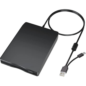 Externes 3,5"-Diskettenlaufwerk USB 2.0 & Typ-C für Laptop & Desktop Plug & Play