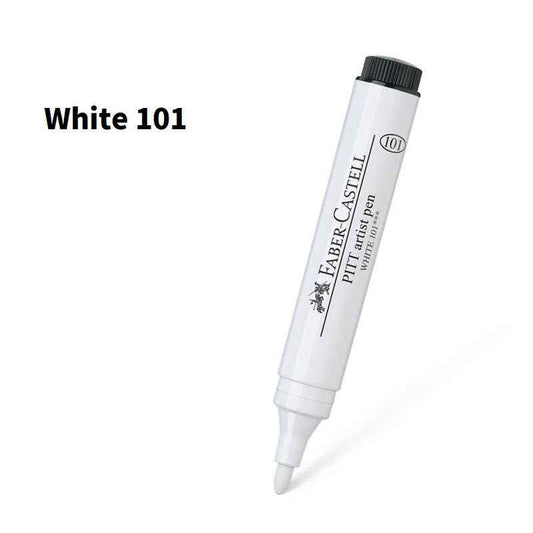 Faber-Castell PITT Artist Pen - 2.5 mm Bullet Nib - White (101)