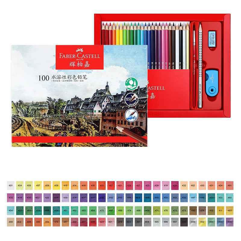 Lápis de Cor Aquareláveis Faber Castell 100 Cores
