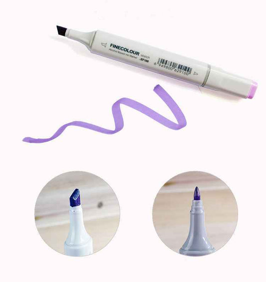 FINECOLOUR EF100 Alcohol Marker Set of 48 Colors Dual Tip