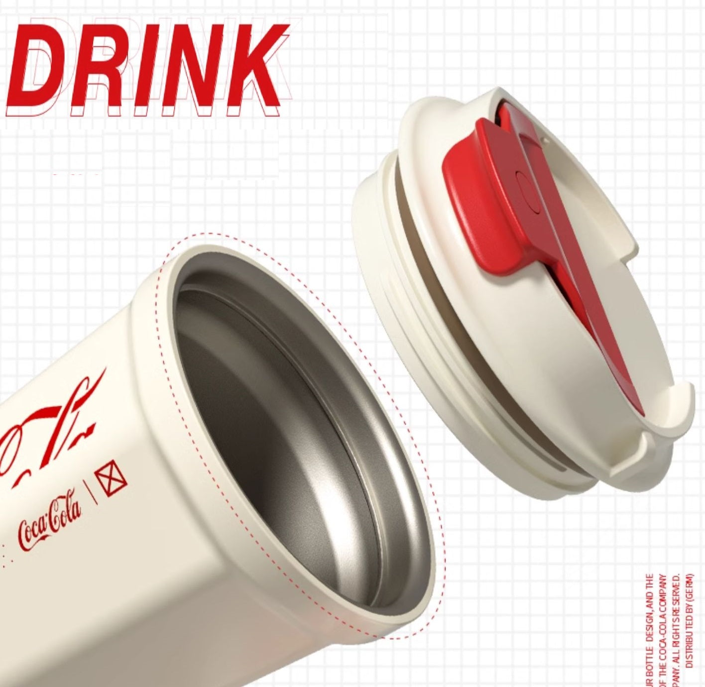 GERM x Coca-Cola Stainless Steel Travel Coffee Tumbler