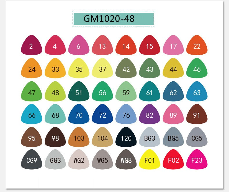 STA GRAPHMASTER GM1020 Alcohol Markers,12/24/36/48/60/80/108 Color