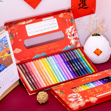 Guangna Soft Brush Pen Felt Tip Assorted Colors