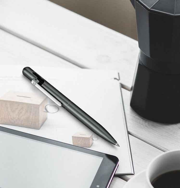 GNASEET Brushed Stainless Steel All-Metal Ballpoint Pen