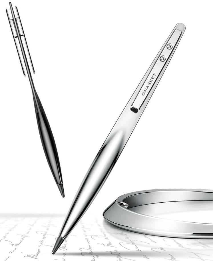 GNASEET Eternal Inkless Pen – Circular Metal Base