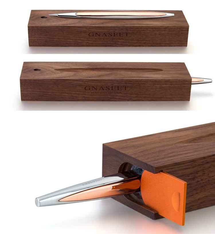 GNASEET Eternal Inkless Pencil – Black Walnut Base