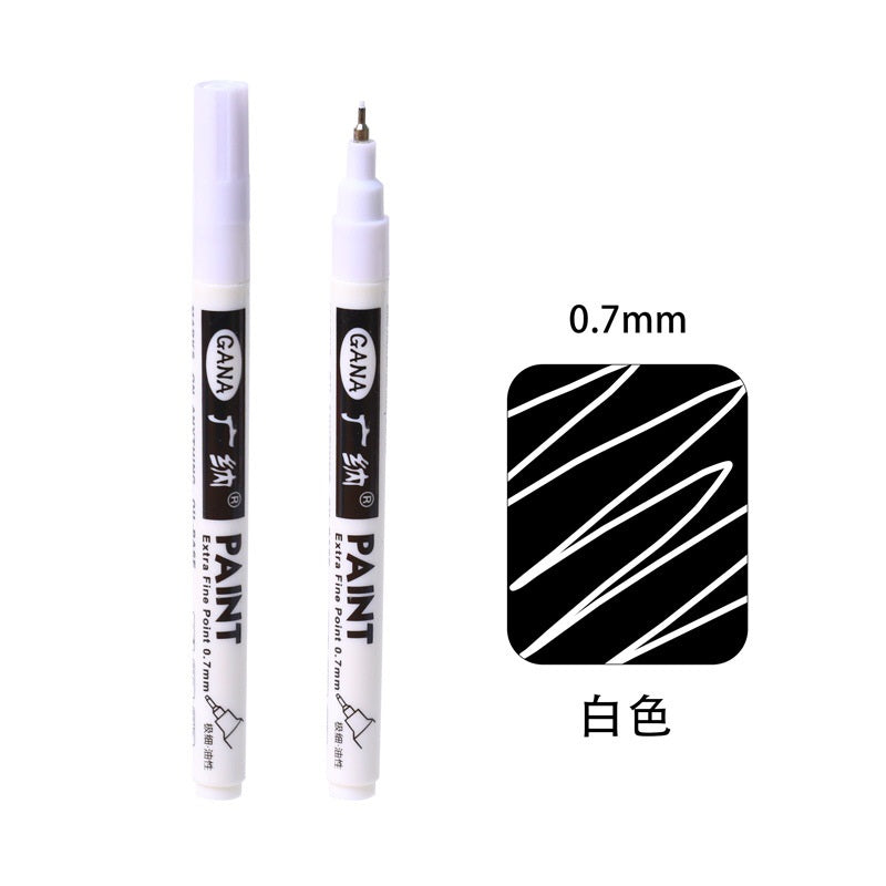 Guangna Paint Marker Extra Fine (0.7mm) WHITE GOLD SILVER BLACK