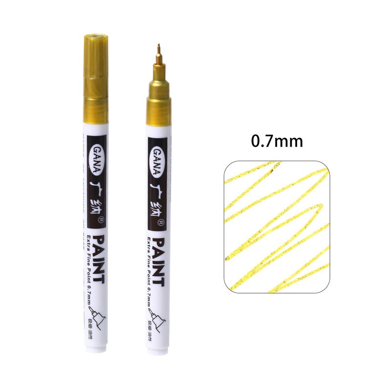 Guangna Paint Marker Extra Fine (0.7mm) WHITE GOLD SILVER BLACK