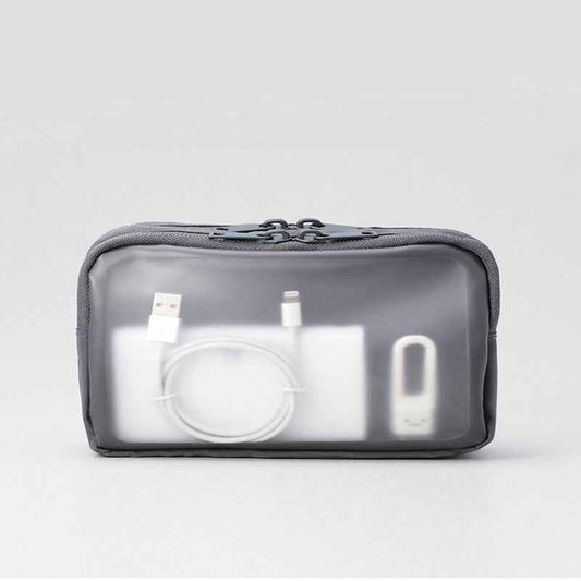 Transparent Makeup & Digital Organizer Bag – Travel Gadget Pouch