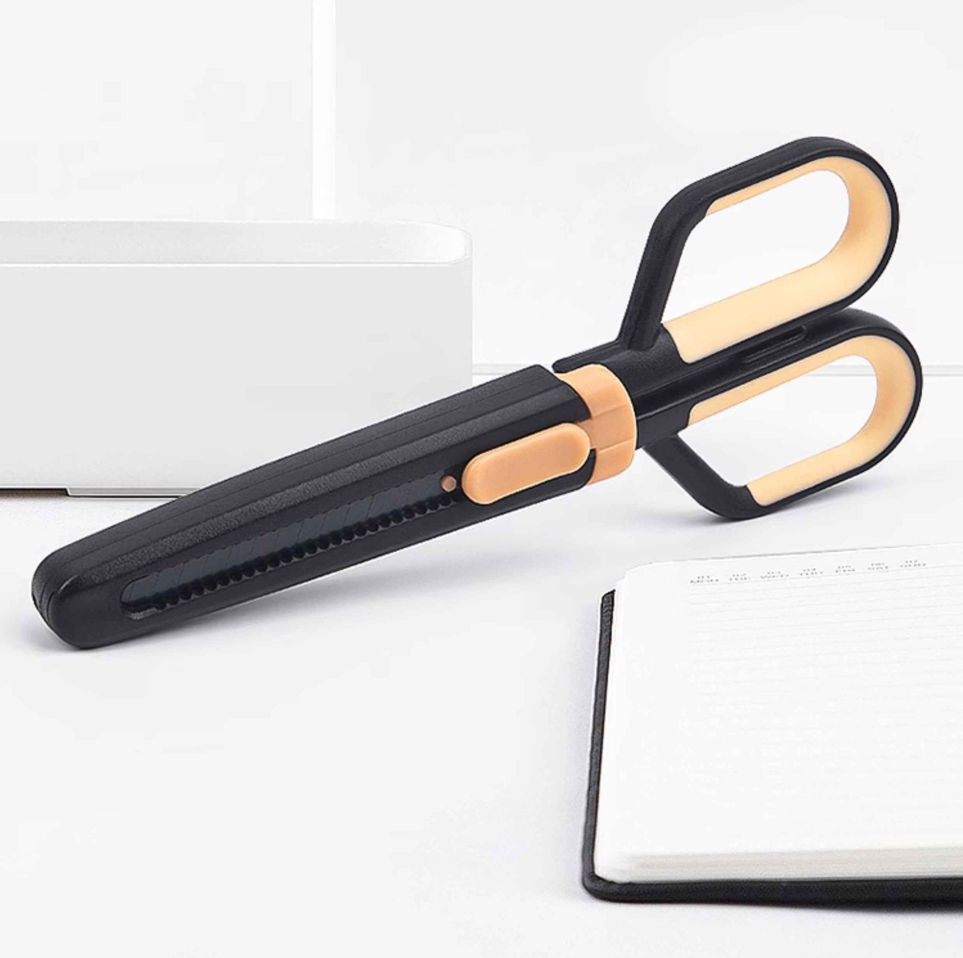 Guangbo Fizz Multi-Function Scissors & Knife Combo 2in1 Office Tool