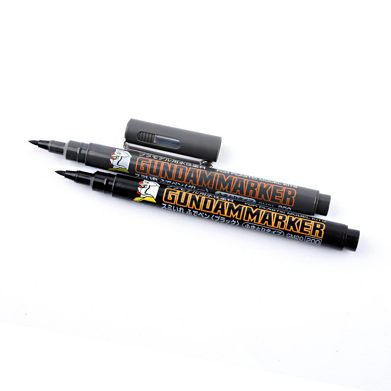 Mr. Hobby Gundam Panel Line Marker 2-Pack Black & Grey