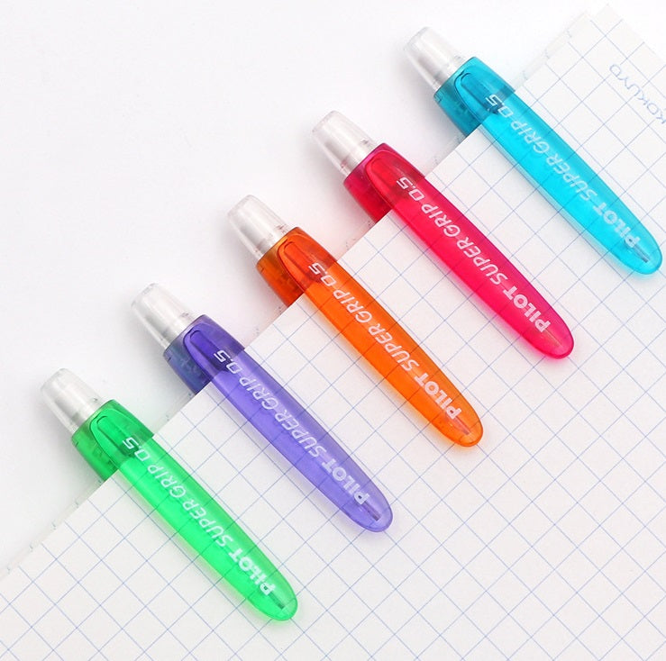 Pilot Super Grip Mechanical Pencil 0.5 mm Lead - 5 Color Pack