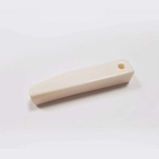 56mm Ivory White Rectangular Bone Coat Buttons 2pcs