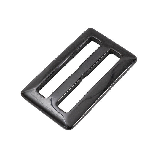 30/40/50/55mm Black Horn Coat Belt Adjuster Buckle 2pcs