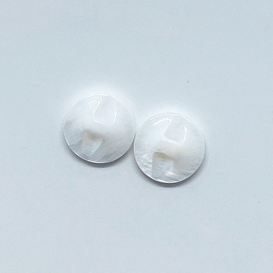 15mm Natural White Round Shell Shirt Buttons with Hidden Holes