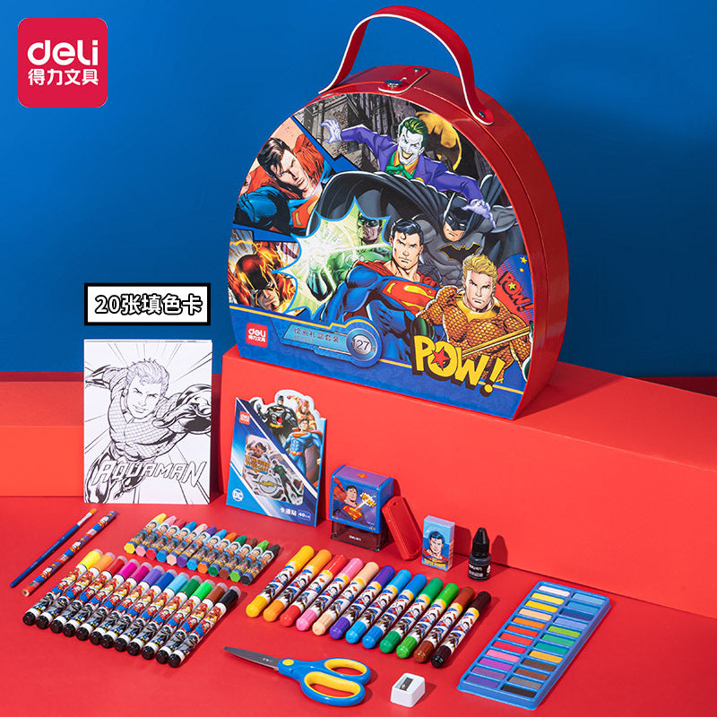 【 L出品 】 50×40cm size art DELI 127 Piece Drawing Panit Art Set Gift Box