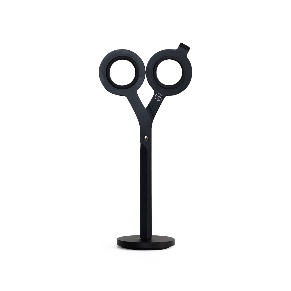 HMM Scissors with Base Black/Gold for Office