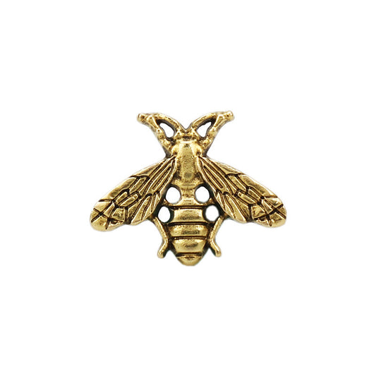 Retro Bee-Shaped Brooch Pin Decorative Badge for Men's Suits 12pcs