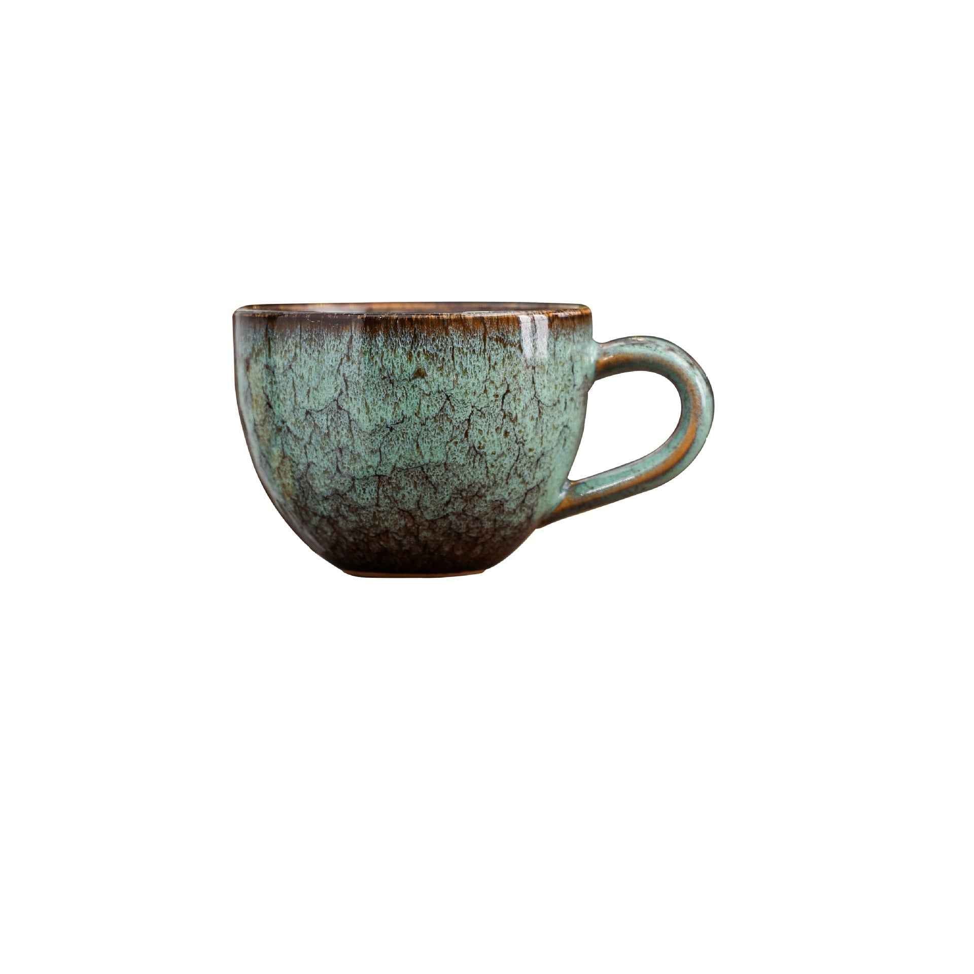 Ceramic Coffee Mug,9oz Mini Coffee Cup Handmade Vintage Espresso Cup