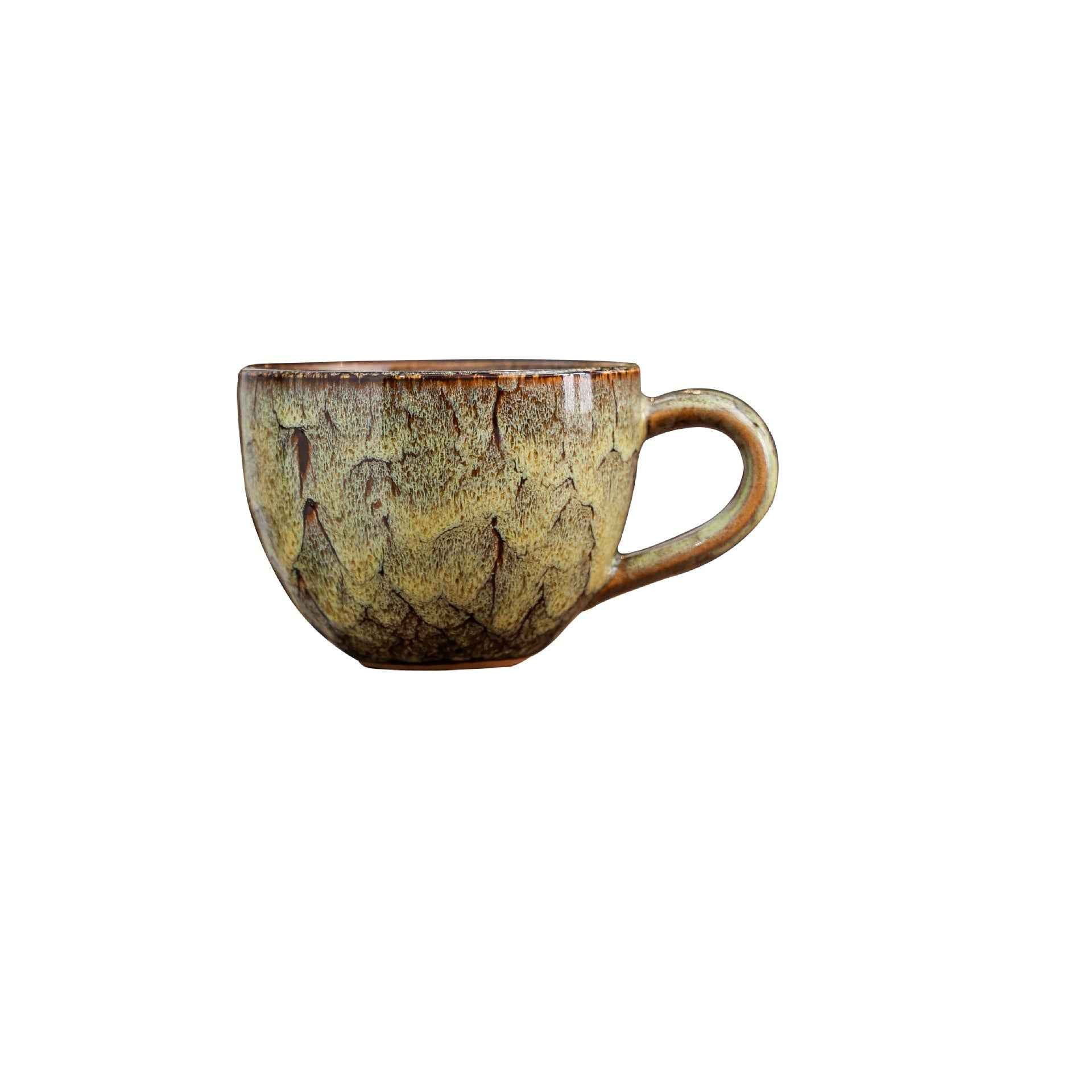 Ceramic Coffee Mug,9oz Mini Coffee Cup Handmade Vintage Espresso Cup
