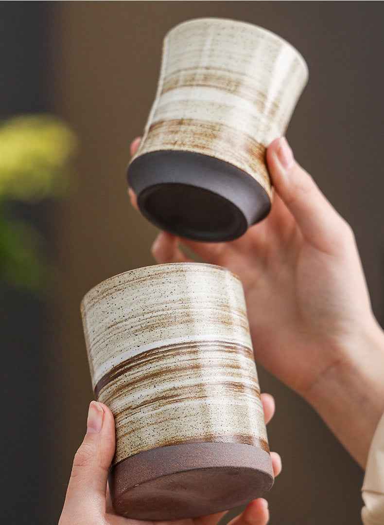 Ceramic Tea and Latte Coffee Cup,Maroon Color