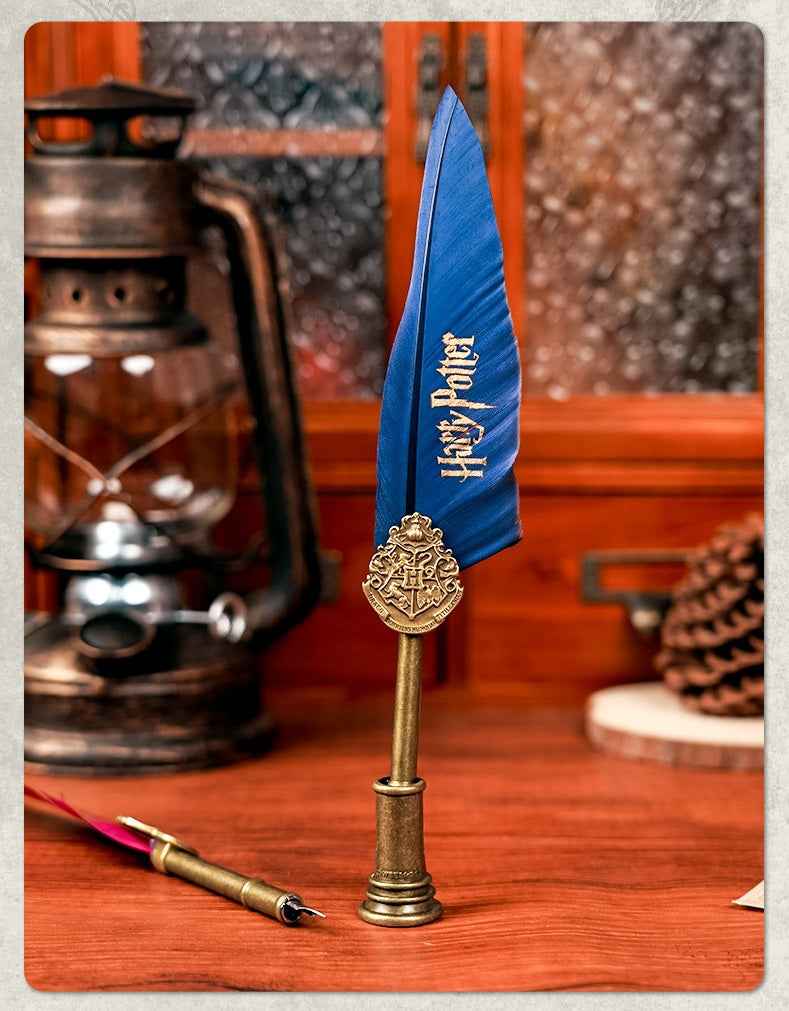 Harry Potter Feather Metal Dip Pen Set