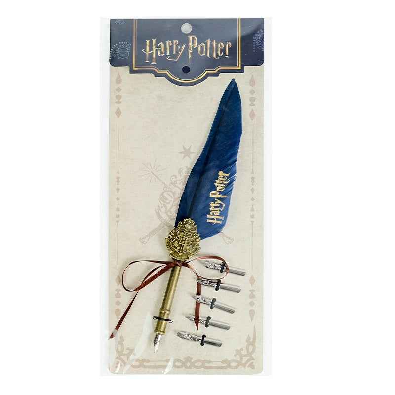 Harry Potter Feather Metal Dip Pen Set