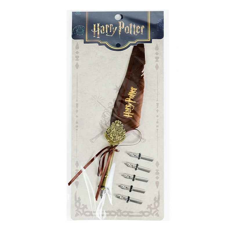 Harry Potter Feather Metal Dip Pen Set