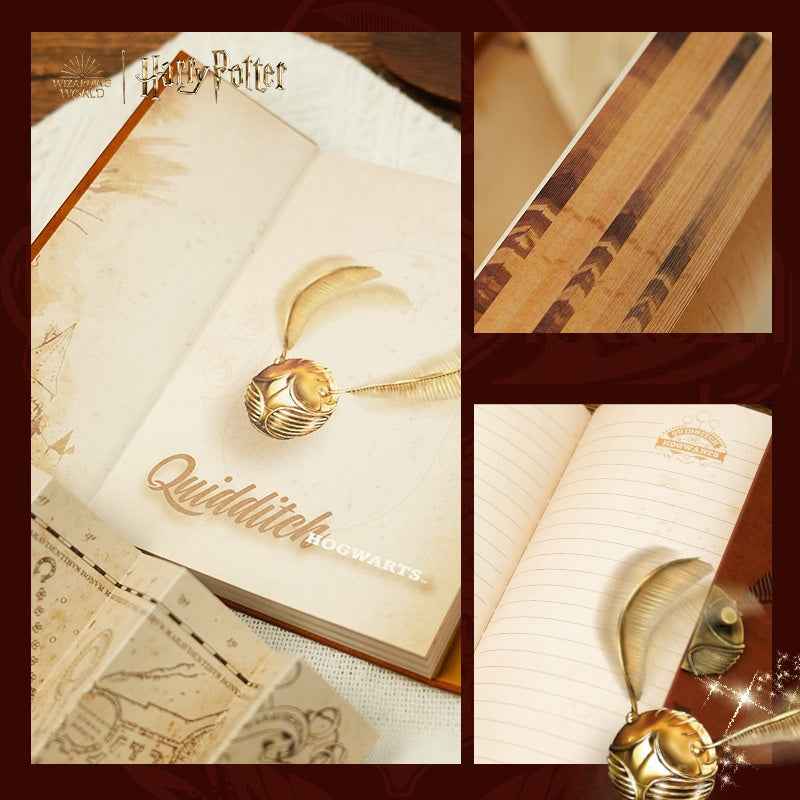Harry Potter Golden Snitch Notebook – Hardcover Zinc Alloy Hinge