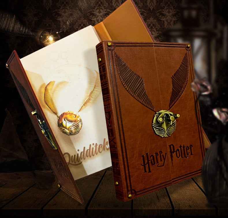 Harry Potter Golden Snitch Notebook – Hardcover Zinc Alloy Hinge