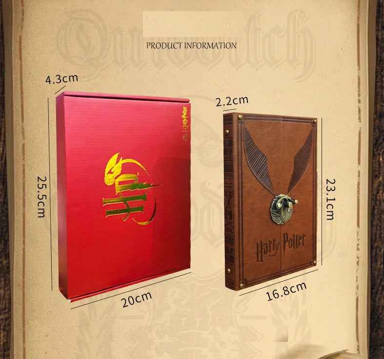Harry Potter Golden Snitch Notebook – Hardcover Zinc Alloy Hinge
