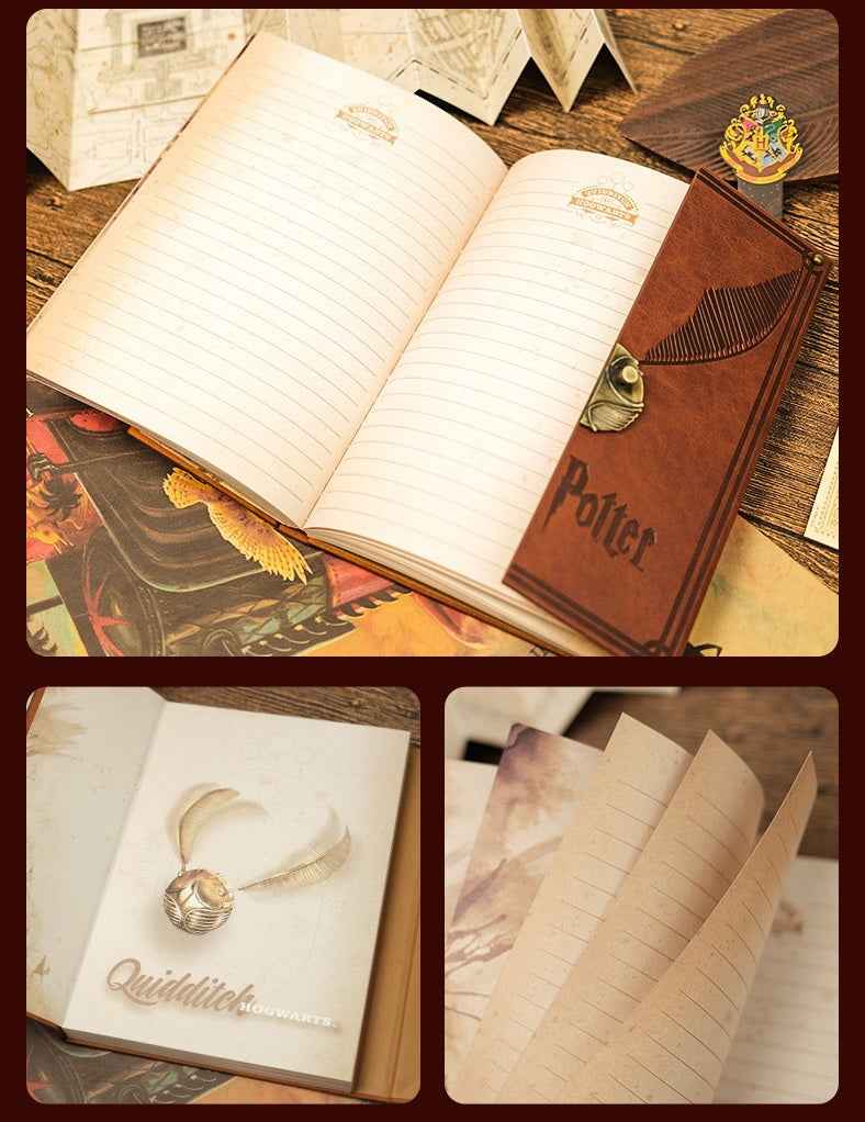 Harry Potter Golden Snitch Notebook – Hardcover Zinc Alloy Hinge