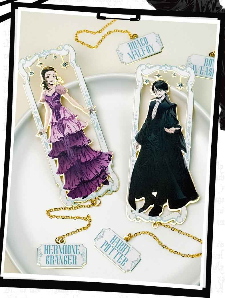 Harry Potter Metal Etched Bookmark Set
