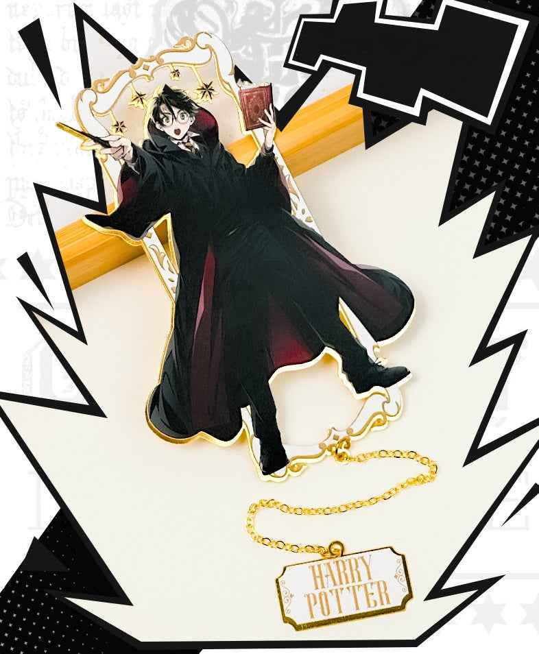 Harry Potter Metal Etched Bookmark Set