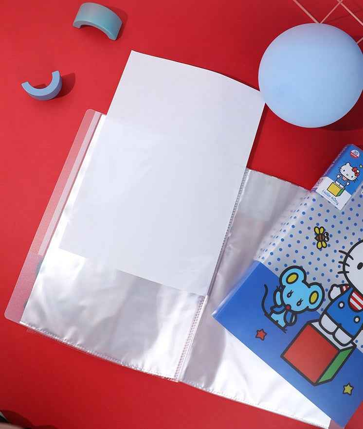 Sanrio Hello Kitty A4 Display Book 30 Pockets Set of 2 – Red & Blue