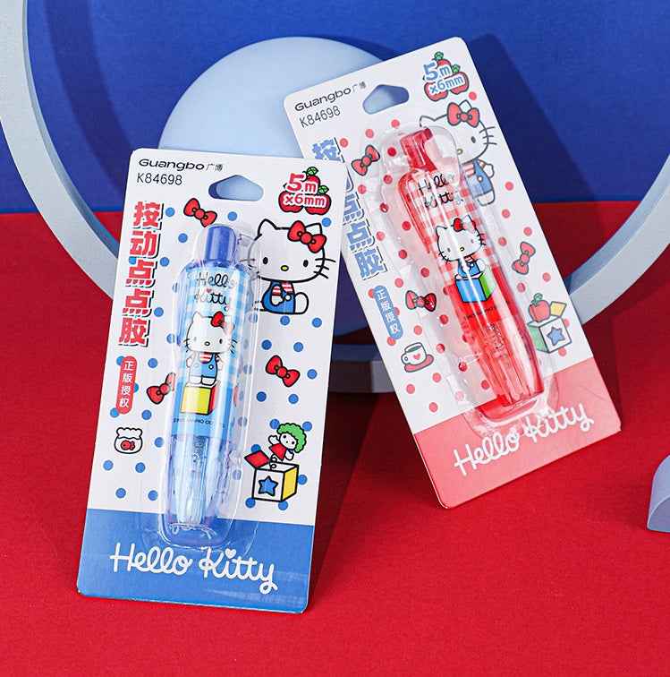 Sanrio Hello Kitty Glue Pen Set of 2 – Red & Blue Dot Adhesive