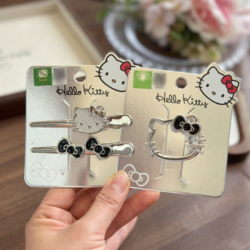 Lot de 3 barrettes à cheveux Sanrio Hello Kitty pour filles