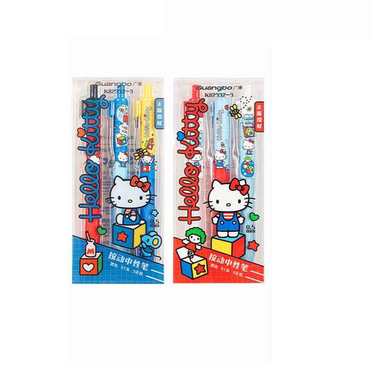 Sanrio Hello Kitty Retractable Gel Pens 0.5mm Black Set of 6