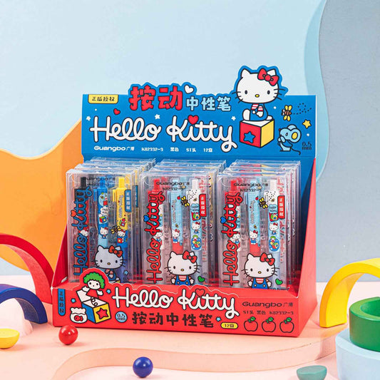 Sanrio Hello Kitty Retractable Gel Pens 0.5mm Black Set of 6