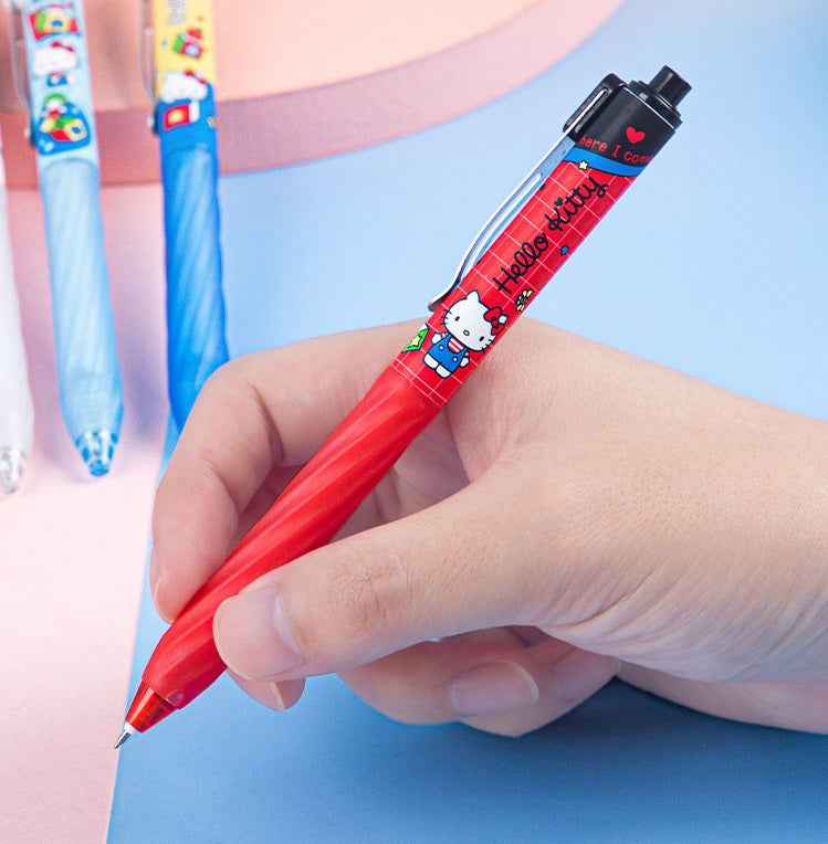 Sanrio Hello Kitty Retractable Gel Pens 0.5mm Black Set of 6