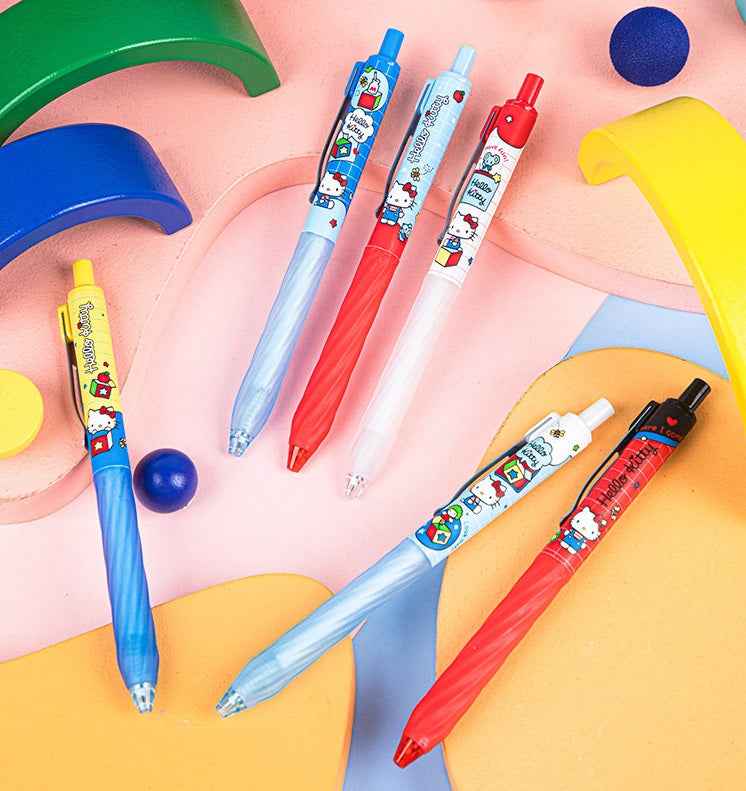 Sanrio Hello Kitty Retractable Gel Pens 0.5mm Black Set of 6