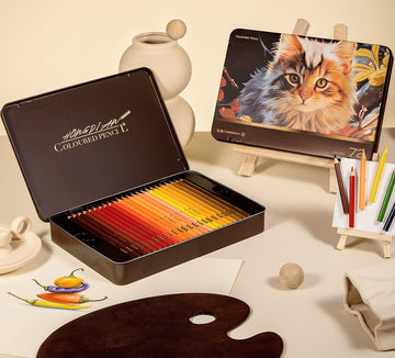 Hongdian 72 oljebaserade färgpennor set