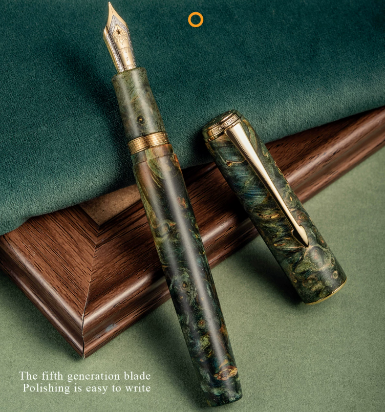 Hongdian A7 Fountain Pen – Stabilized Wood Body